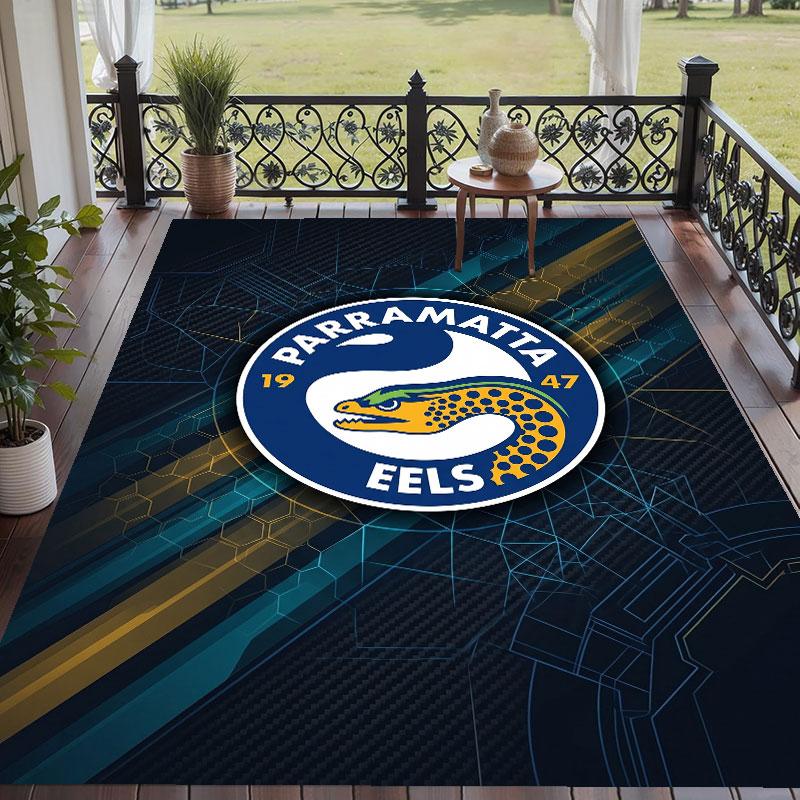 Weicher Bodenteppich Parramatta Eels Muster Teppich Dekorationsmatte Für Wohnzimmer Dekoration