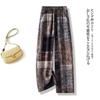 Fashion loose print drape versatile straight-leg pants women's 1116 summer thin breathable casual comfortable wide-leg pants
