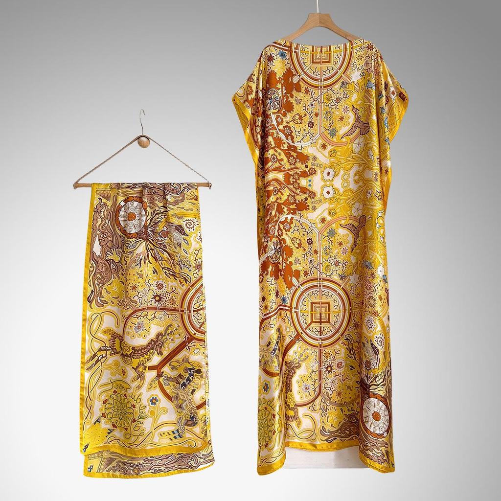 Middle Eastern Style Loose Long Dress Abaya for Women