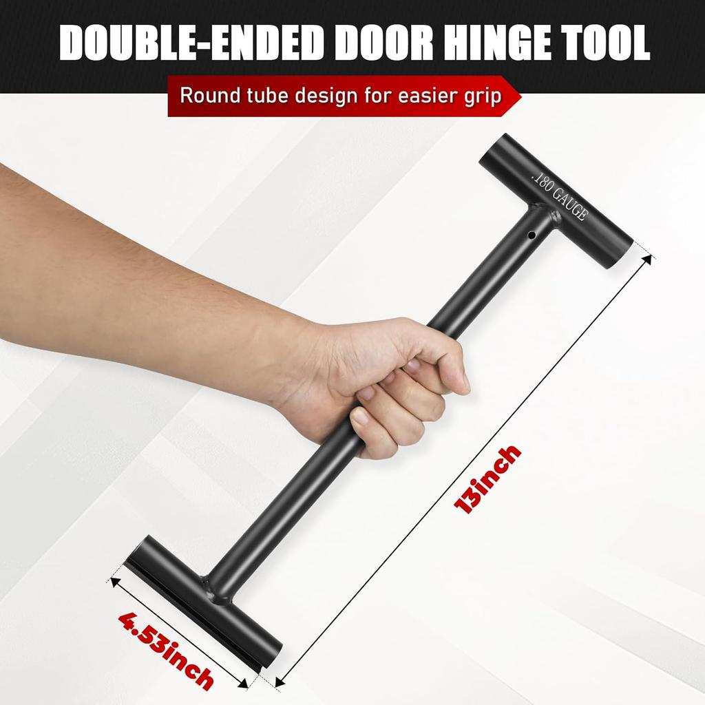 Hinge Adjustment Tool, Door Hinge Bending Wrench Compatible with .180 Gauge and .134 Gauge Commercial Door, Heavy Duty Door Hinges, Standard Gauge