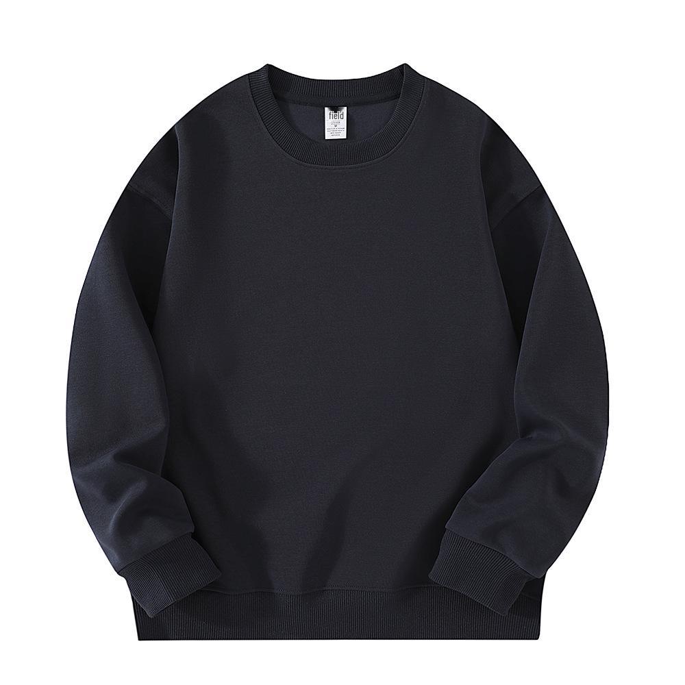 Felpa da uomo con scollo rotondo, stampa logo, manica lunga - Trendy, Personalizzabile, Sensazione di alta qualità