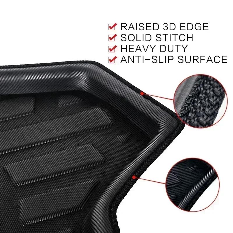 Car Rear Trunk Mat EVA For Fiat 500X 2015-2024 Anti-slip Waterproof Mat Cargo Trunk Boot Tray Floor Rug Parts Auto Accessories