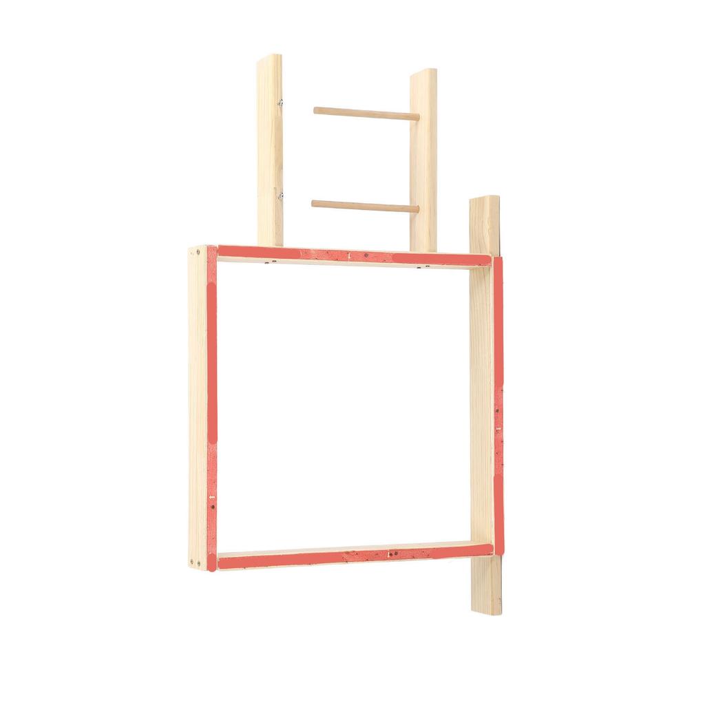 Rama pikowania DIY Craft Making Stal nierdzewna Dąb Tekstura drewna Łatwa instalacja Rama do robienia dywanów