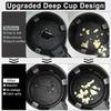 Soft Silicone Car Cup Coaster Anti-Slip Cup Holder Waterproof Non-Slip Sift-Proof Spill Saucer Car Interior Accessories