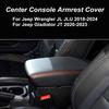 Leather Center Console Lid Armrest Cover Fit JEEP Wrangler JL JLU  2018-2024