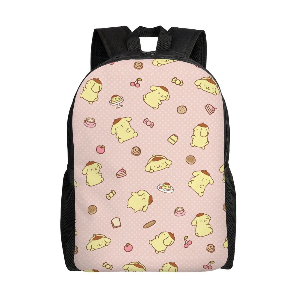 P-Pompompurines Laptop Backpack Men Women Basic Bookbag for School College Students Dog Cartoon Bags