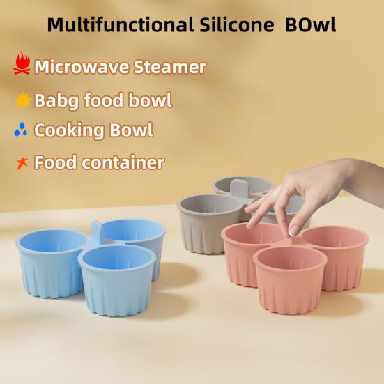 Silikon-Kuchenform für Heißluftfritteuse Antihaft-Eierkuchenform Pudding-Dessertform Hitzebeständig Spülmaschinenfest Backförmchen