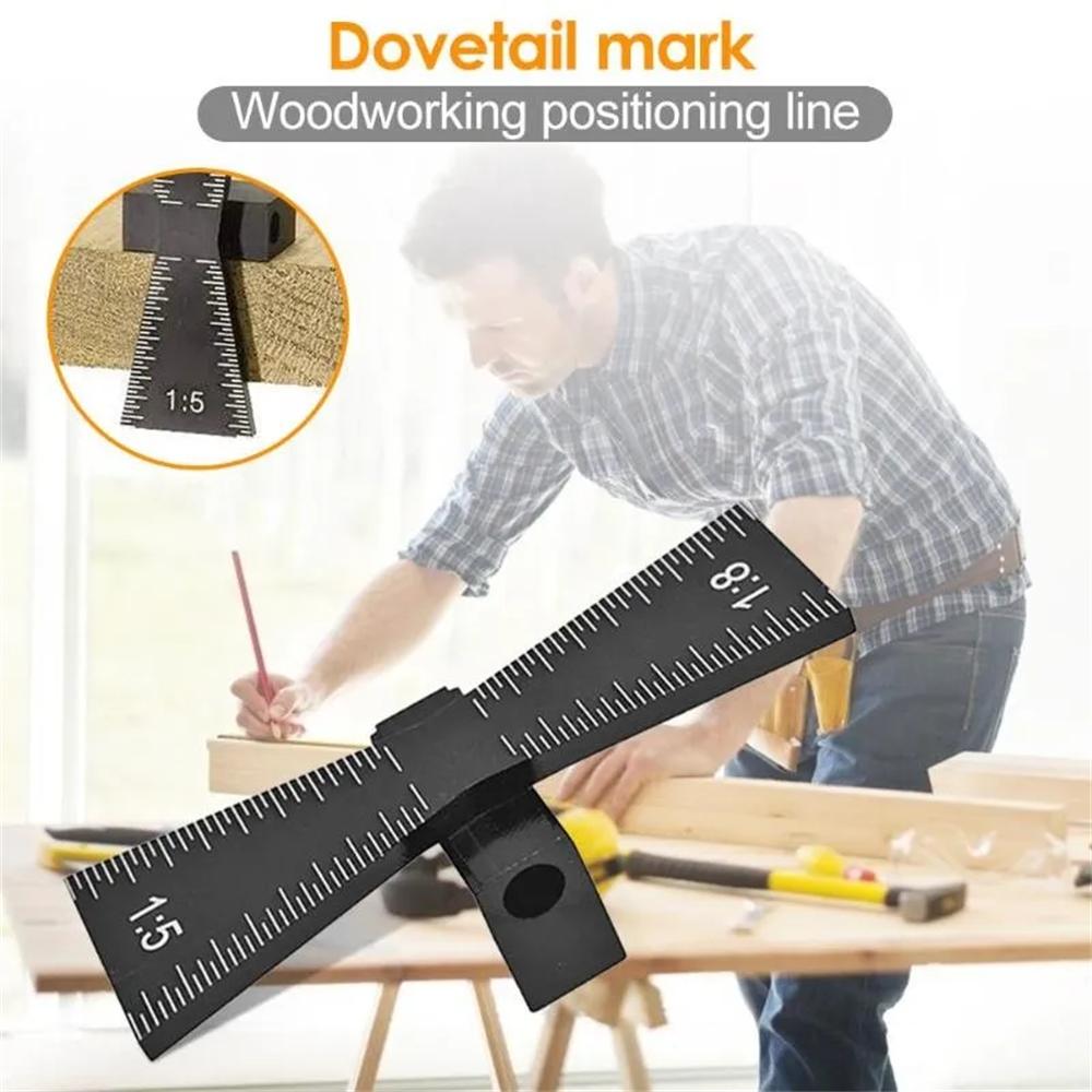 Dovetail Marker Scriber Woodworking Joint Gauge Hole Locator 1:5 & 1:8 Jigs Templates Woodworking Tool Parts