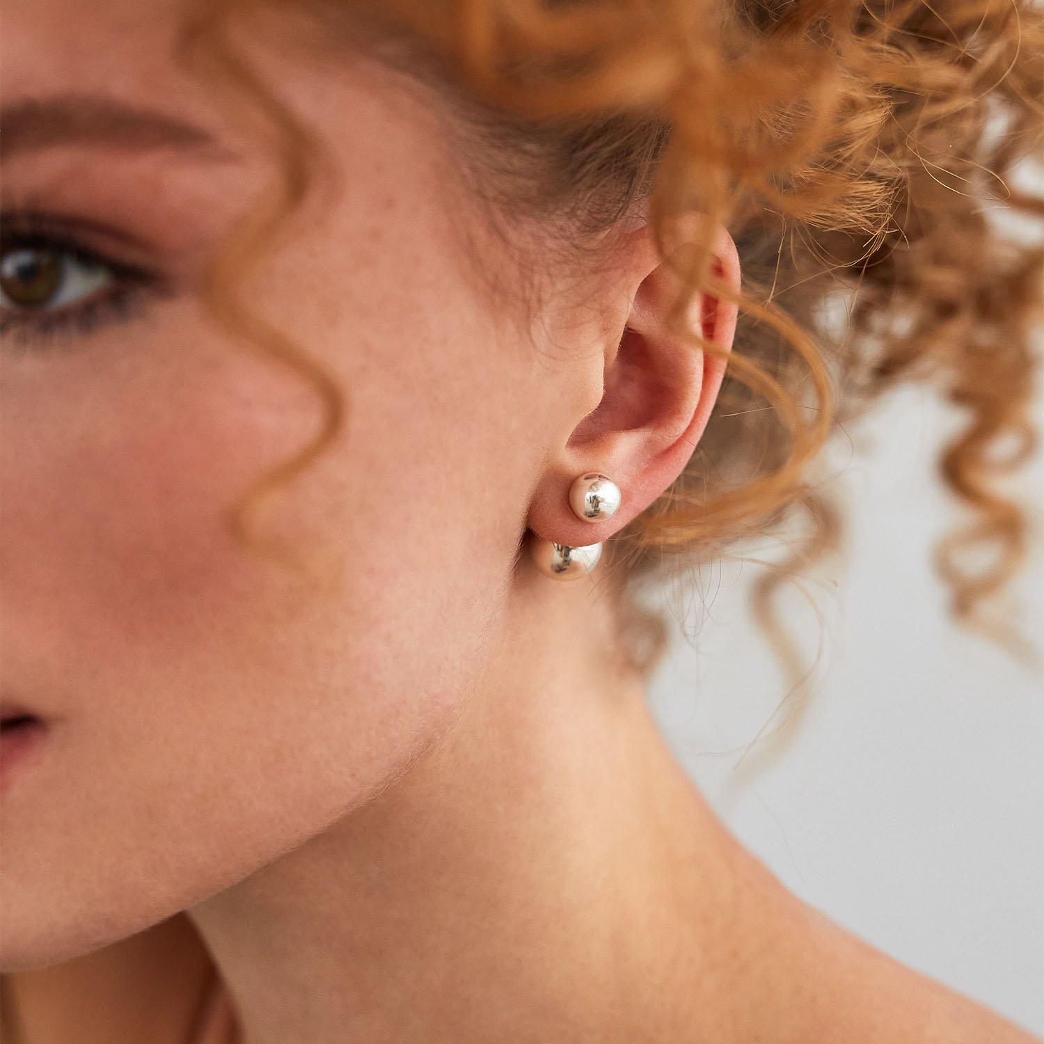 

Сережки Кульки Oniks срібний