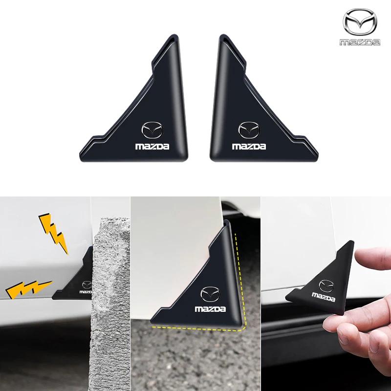 2Pc Car Door Corner Cover Bumper Anti-scratch Protector For Mazda 3 Alexa CX30 CX-4 CX5 CX-5 CX8 CX-8 CX-30 CX9 CX-9 Accessories
