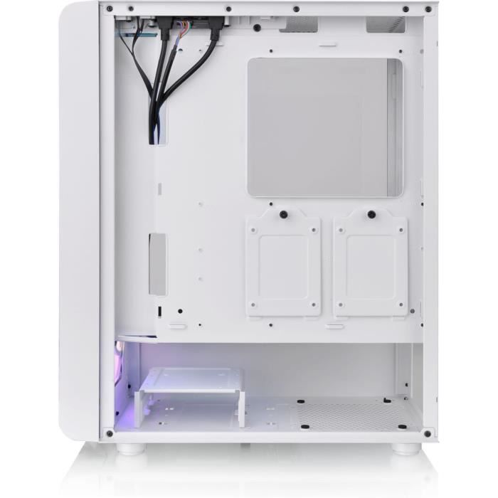 Boîtier PC Moyen Tour sans alim - THERMALTAKE S200 TG ARGB (Blanc) - ATX/Micro ATX - 3x120mm A-RGB - USB 3.0/2.0 - Verre trempé