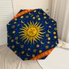 1pc Sun Moon Pattern Umbrella Design Automatic Opening and Closing Umbrella, High-quality Travel Umbrella,  c1128116