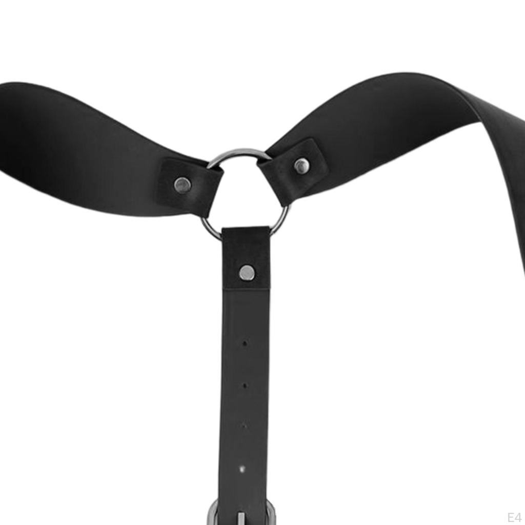 Körper-Taillengürtel Steampunk Damen Verstellbare Schnalle Kette Bustier Taillenband PU-Leder Punk Harness