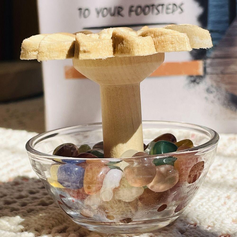 Refillable Wooden Daisy Essential Oil Diffuser DIY Essential Oils Containers  Home Decoration