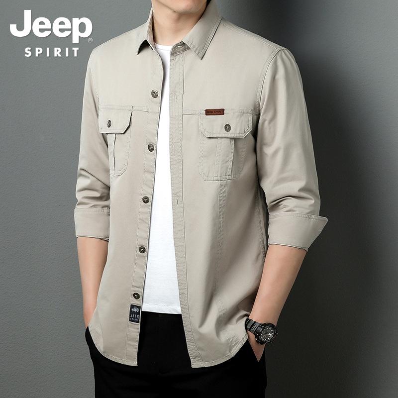 Men's Versatile Long-Sleeve Plus Size Casual Shirt - Lightweight Lapel Design for Spring & Autumn