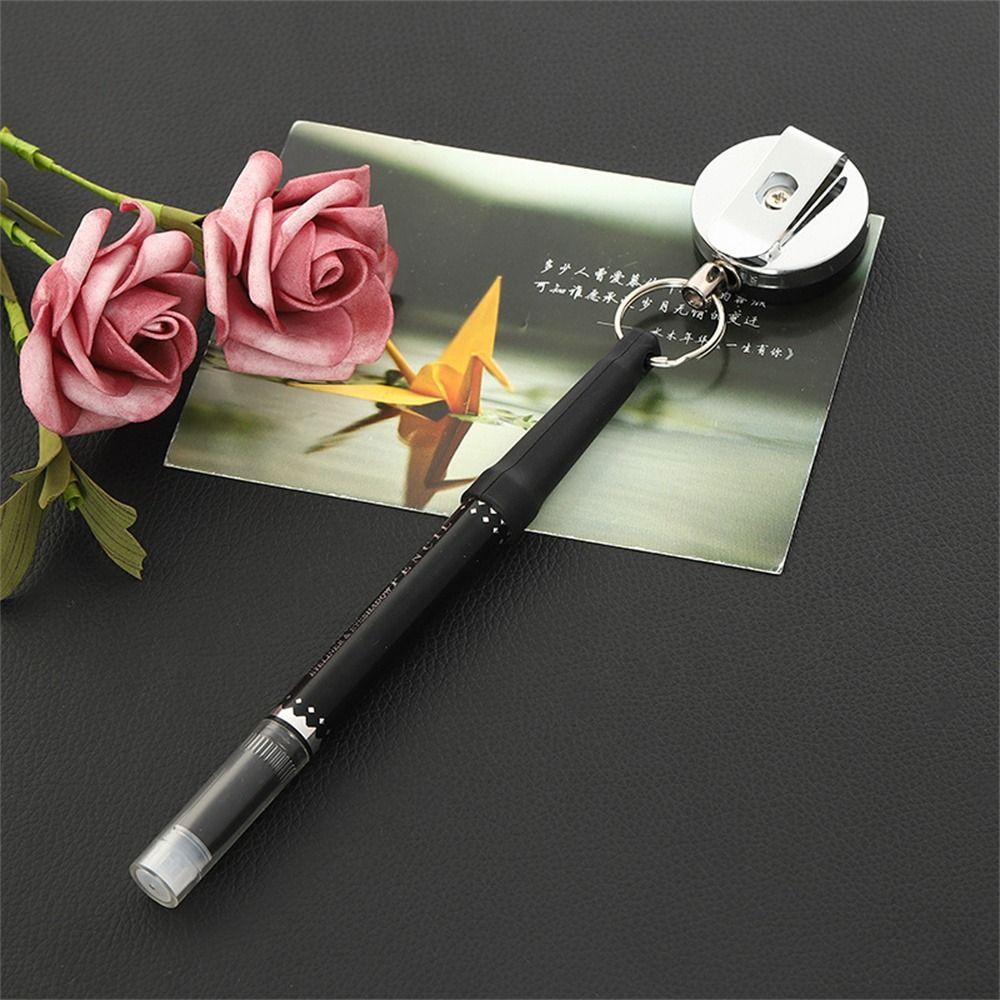 Key Ring Chain Pencils Anti Lost Rope Heavy Duty Retractable Pen Pull Holder Carpenter