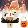 110V 220V Halloween Ghost Bonfire twinkling night light, 3D LED campfire night light,Halloween interior cute decoration