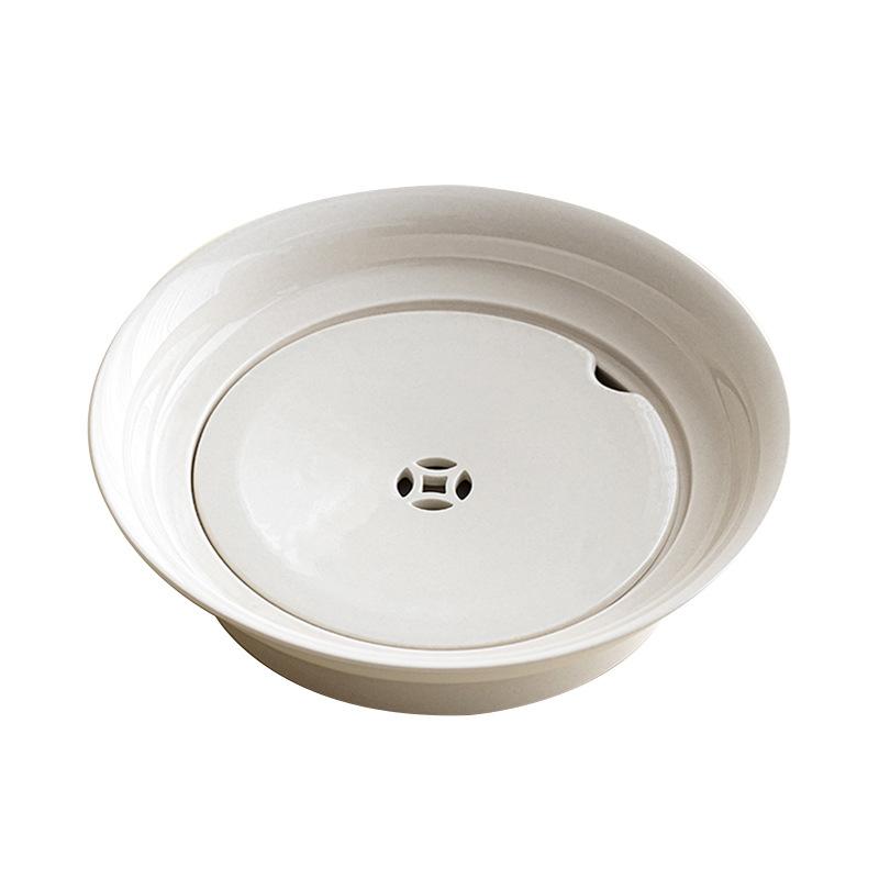 

Plant ash water storage pot bearing perfect treasure dry brewing plate Kung Fu tea set ceramic teapot pad tea ceremony