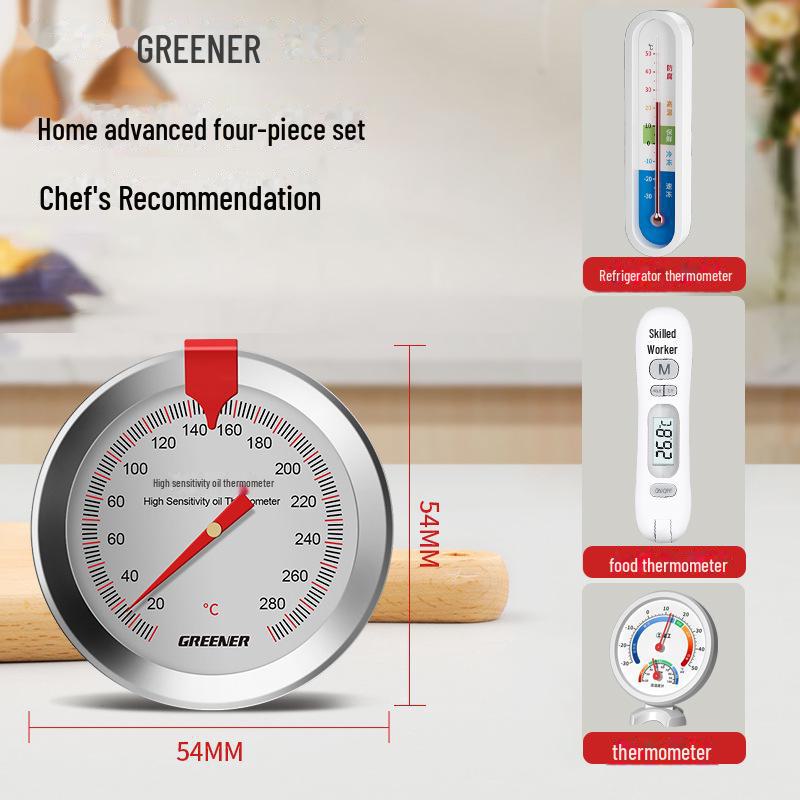 Green Forest Hochpräzises Küchenthermometer für Backen und Braten