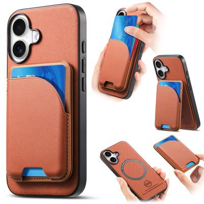 Anti Shock Magnetic Phone Case With Card Slot Premium Textured PU Leather Slim Protective Cover For Secure Everyday Use
