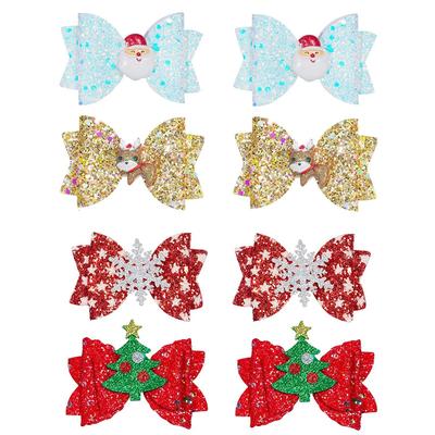 Nœuds de Noël Pinces à Cheveux Pour Filles Mignonnes Enfants Épingle à Cheveux Barrettes Coiffure Accessoires Cheveux Fête Enfants