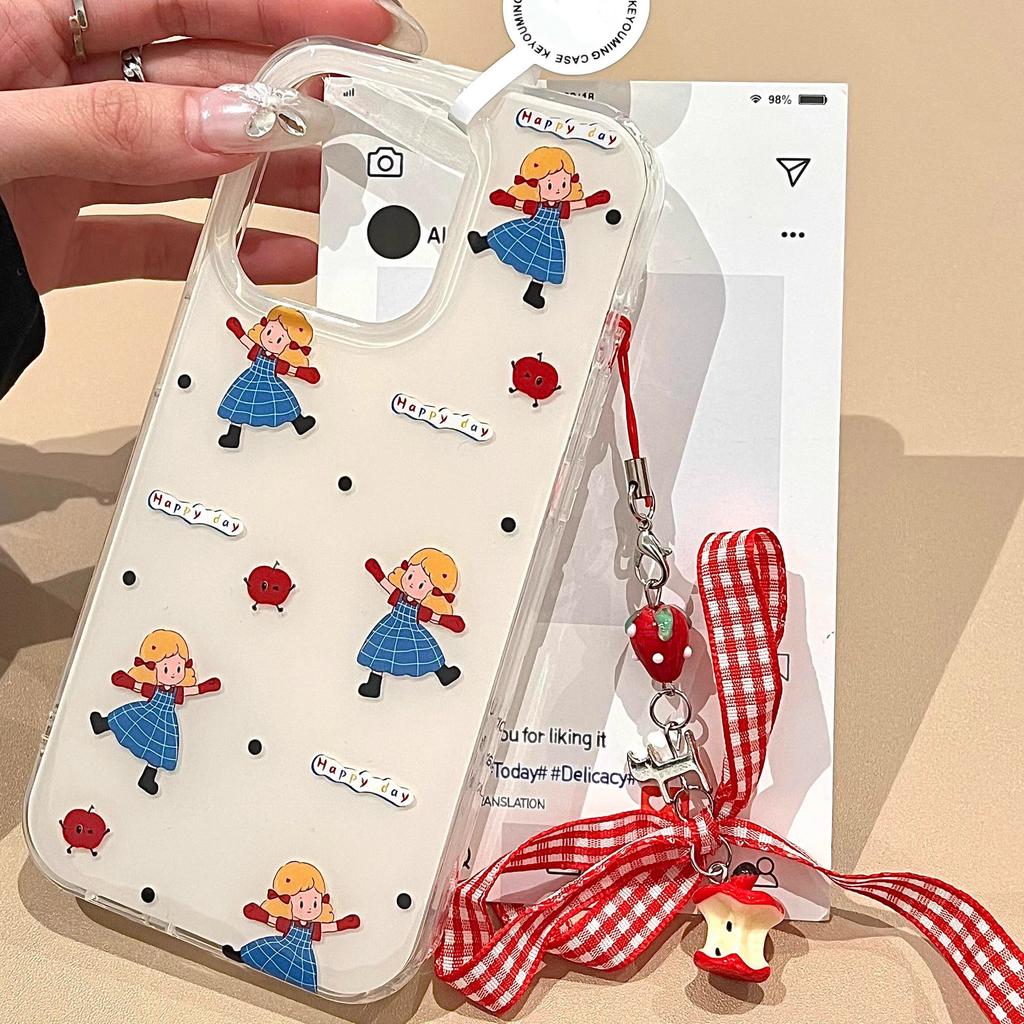 Korean Style Skirt Girls Suitable for Apple 16 Mobile Phone Case IPhone   New 12 Women's 11 Soft Shell