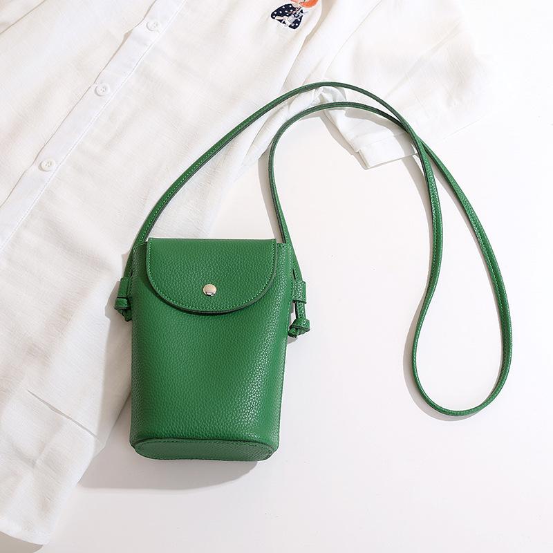 New Pu Leather Mobile Phone Bag Women's Small Flap Shoulder Crossbody Bag Daily Hasp Purse Casual Outdoor Travel Key Wallet Sac