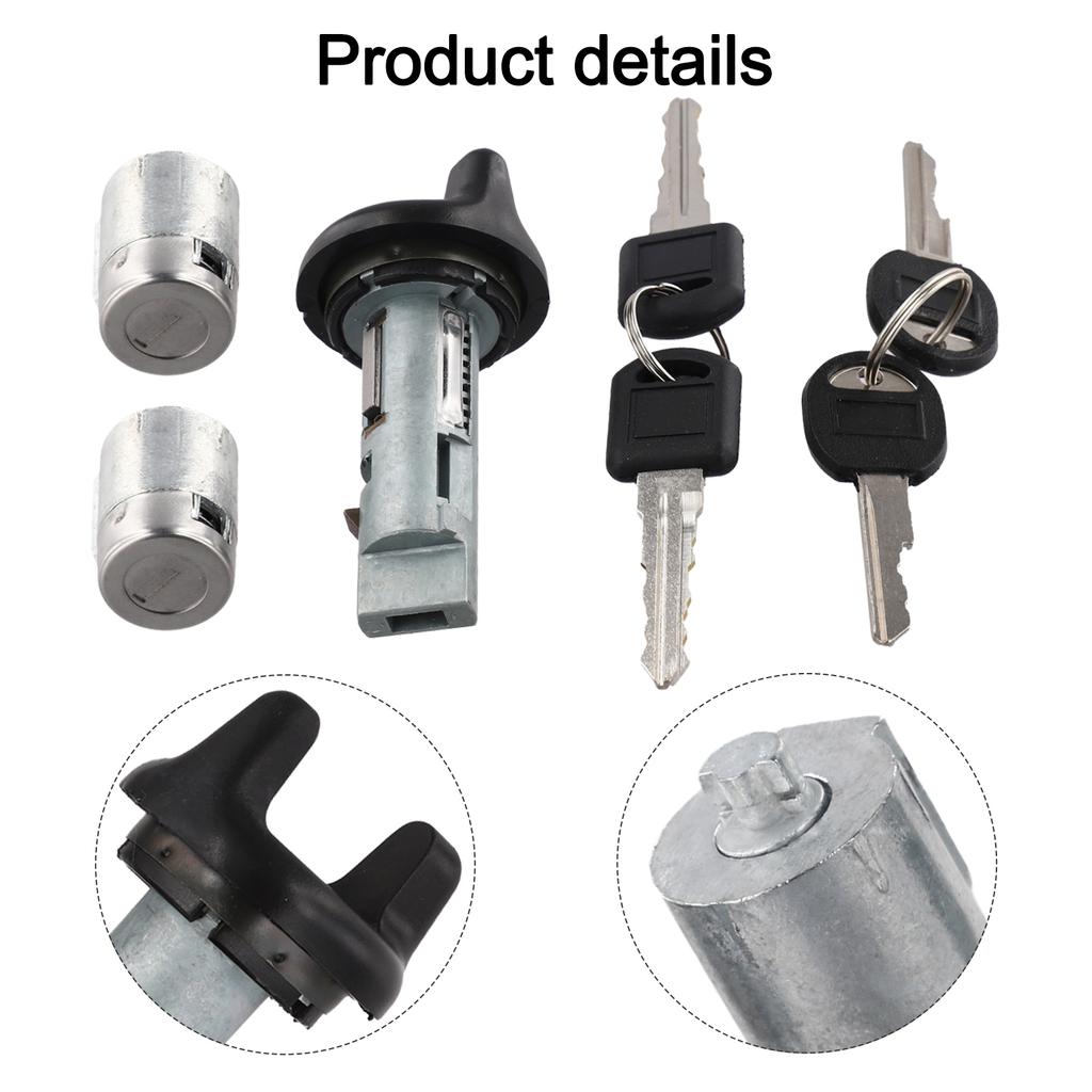 Ignition Switch & Door Lock Cylinders With Keys 702671 702674 For Chevy For GMC Car Accessories Interiors