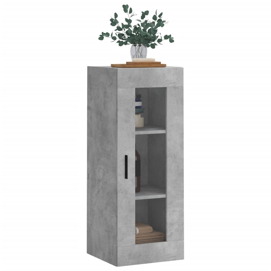 Vidaxl Wall Cabinet, Concrete Grey, 34.5X34X90 Cm