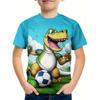 Children's Clothing Boys Tshirt Short Sleeve Girl T-Shirt 3D Cartoon Dinosaurs Casual Round Neck Tees Kids Summer Clothes Tops