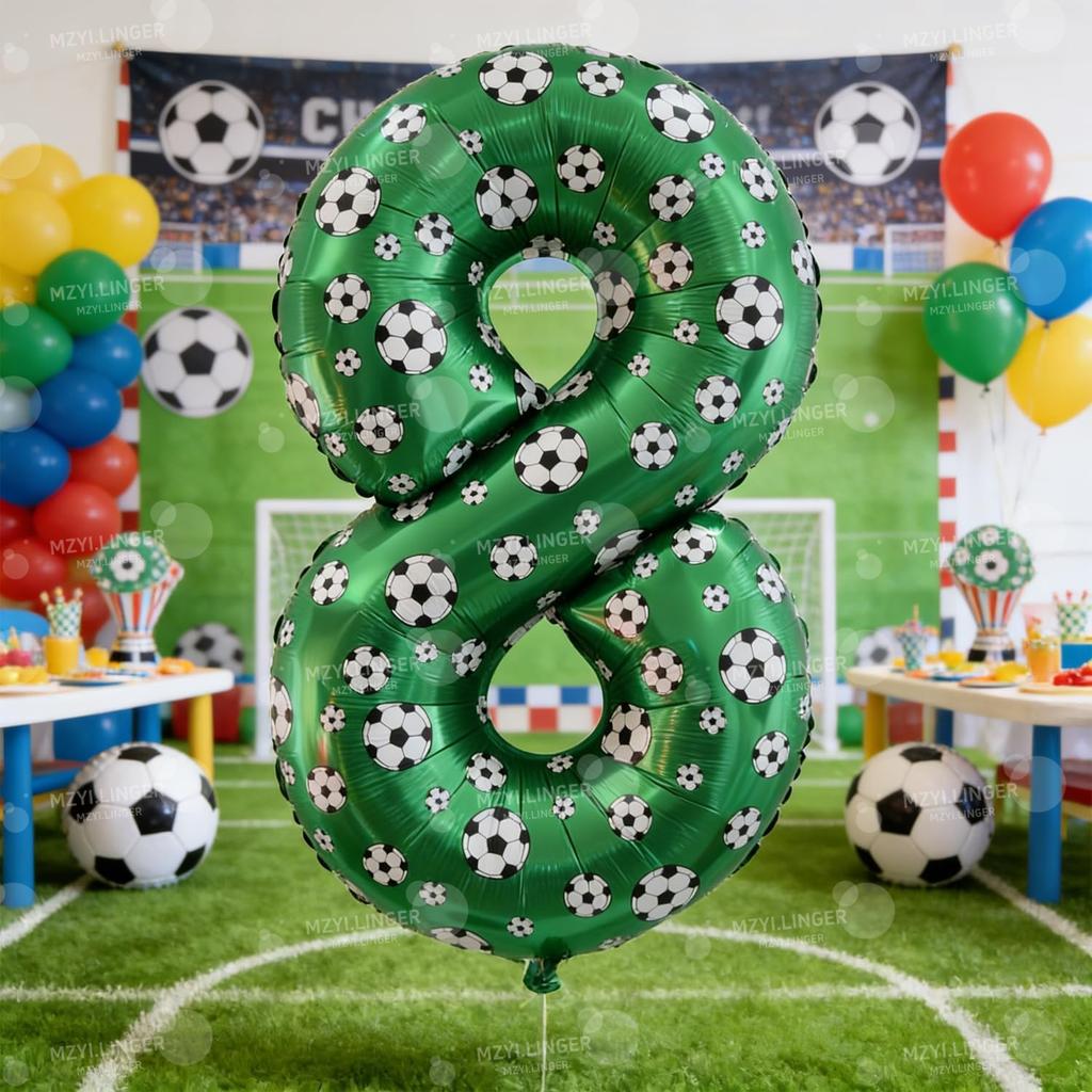 40inch Football Print Digital Balloon Football Print Birthday Party Decoration Competition Venue Layout Digital Balloon0-9