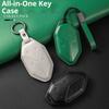 Genuine Leather Car Key Case Cover Key Bag For BYD DM-I Formula Leopard 5 8 2024 2023 Protect Set Car Accessories