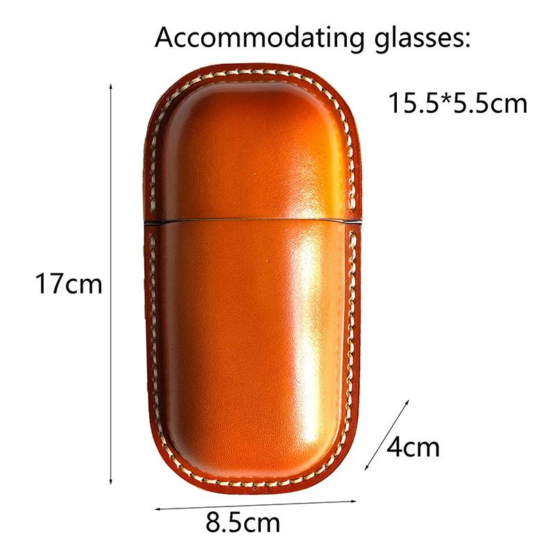 Vintage Sun Glasses Box with Hook Leather Eyewear Accessories Protect Case Portable Storage Glasses Holder Eye Glass Organizer