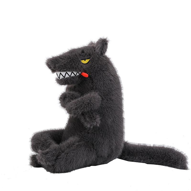 Confident Big Bad Wolf Plush Toy Boy Bedroom Doll Girl Sleeping Pillow Home Car Ornaments