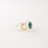 Natural Malachite Gemstone 925 Stamped Silver Handmade Ring Fashionable Jewelry RR-61-40