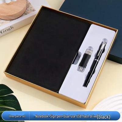 Shangqi A5 Notebook & Pen Gift Set with USB Drive