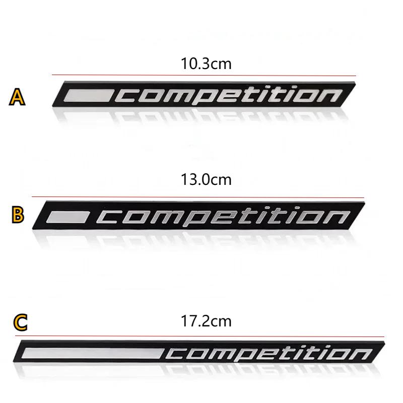 

3D ABS черный логотип для соревнований задний багажник эмблема значок наклейки наклейки для M1 M3 M4 M5 M6 X1M X3M X4M X5M X6M C-17.2cm
