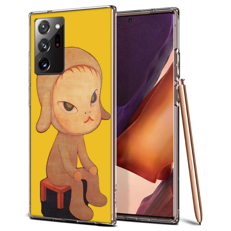 Süße Nara Yoshitomo Kunst Handyhülle für Samsung A55 A35 A25 A15 A07 A05S A16 A17 A26 A36 A37 A56 A57 Galaxy Note 20 10 A50S A71 A