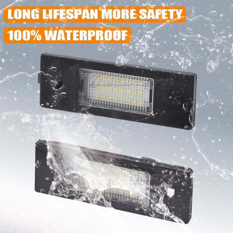 LED License Number Plate Lamp Car Light No Error for BMW 1 Series E81 E87 E63 E64 M6 E85 E86 Z4 F12 F20 F21 K48