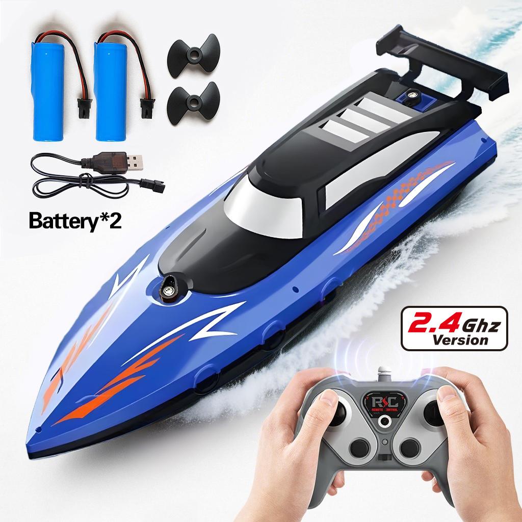 27MHz High Speed Remote Control Boat | Dual Motor Waterproof - Water Speed Boat Child Model Kids Boys Outdoor Pool Toys Gifts