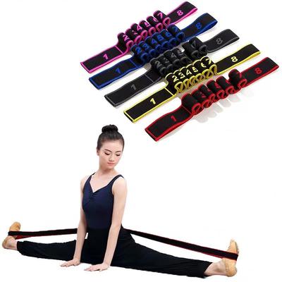 4*90Cm Elastic Yoga Stretching Strap With Loops Stretch Straps Resistance Bands Leg Stretcher Belt Pilates Exercise Fitness