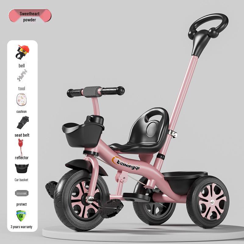 Children's Tricycle & Stroller: Infant Toddler Pedal and Walker