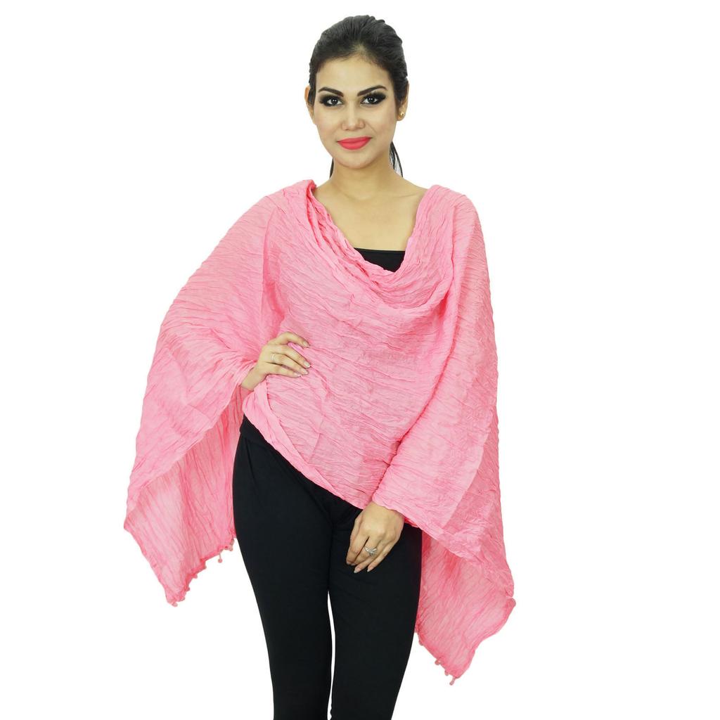Baumwollmischung Dupatta Indian Neck Wrap Hijab Frauen Lange Stola Schals Chunni