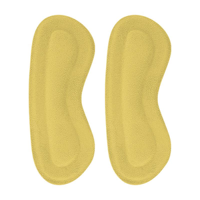 Suede Velvet Heel Stickers: Soft, Anti-Slip, Invisible Pads for High Heels and Sports Shoes, Anti-Rub, Half-Size Adjustment.