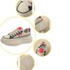 New spring and autumn tire sole sneakers with wide-leg pants heightening shoes lightweight dad shoes