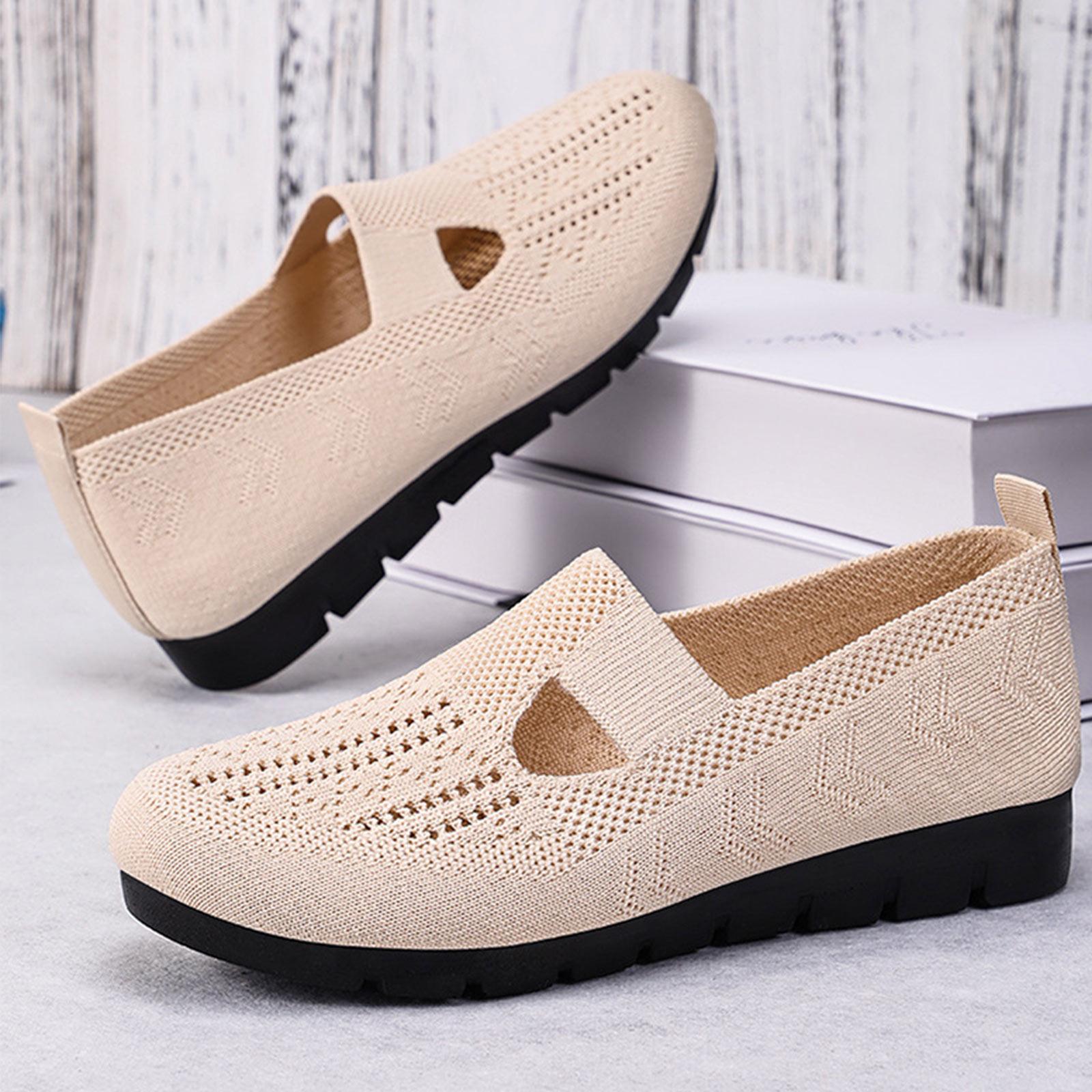 

Women s Sports Shoes Hollow Sandals Mesh Casual Shoes Women s Shoes Comfortable Outdoor Sports Shoes Running Shoes 36 бежевый