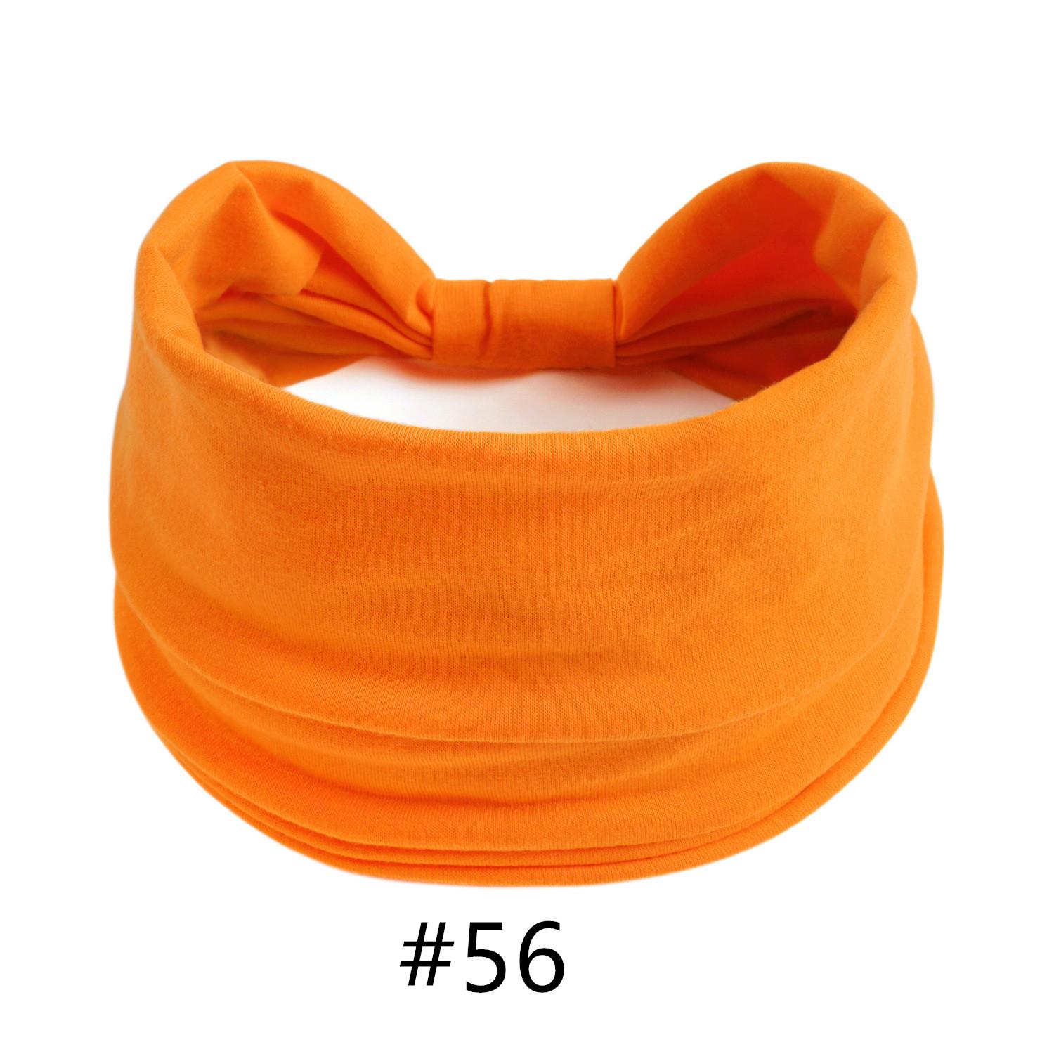 

Тюрбан на голову, сплошной цвет, широкие повязки на голову с узлом для женщин, мягкие хлопковые спортивные эластичные ленты для волос, аксессуары, бандана для йоги, повязка