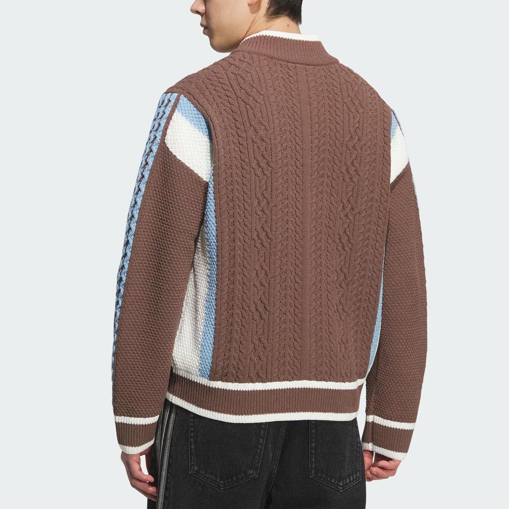 Adidas Originals Adicolor Classics Knit Cardigan Button Front Regular Fit Unisex Brown KS5963