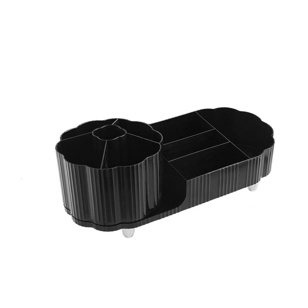 

Large Capacity Makeup Brushes Holder Plastic Cosmetic Display Case Vanity Table чёрный