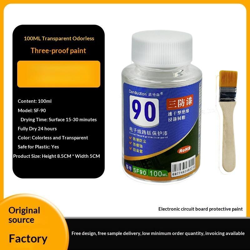 1 Set Car Electronics Repair Accessories 50/100ml Clear Conformal Coating Waterproof Protective Paint For Circuit Board PCB LED